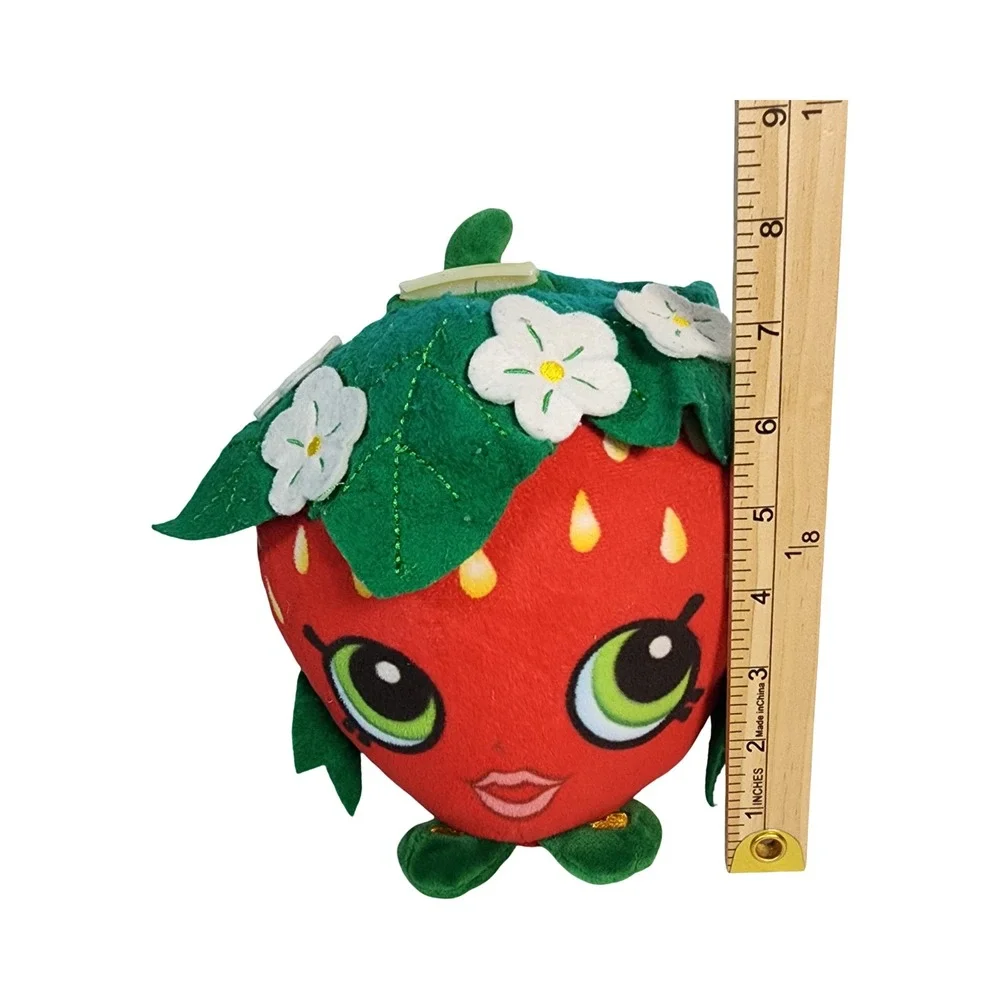 Shopkins Strawberry Kiss Plush Coin Bank Red Fruit‎ Character 7 Inch Moose Toys